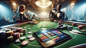 Tampilan live streaming roulette di levis4d dengan dealer sungguhan dan roda roulette fisik